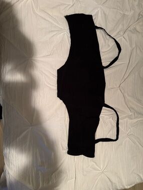 H&M Black Crop Bralette Tank Top